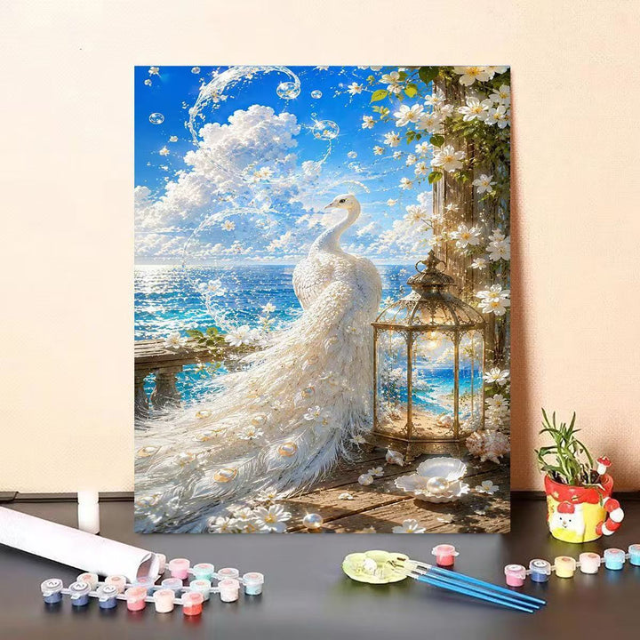 Dolphin-Themed DIY Paint by Numbers Canvas Art Stornfield