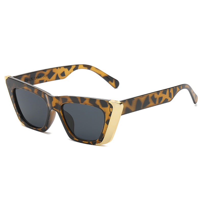 Women's fashionable sunglasses with square frame and luxurious inner lining Stornfield