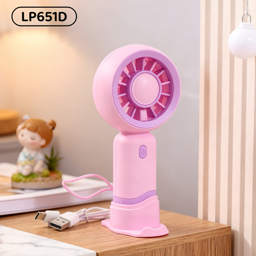 Portable Usb Hand Fan with Flexible Tilt Angle Stornfield