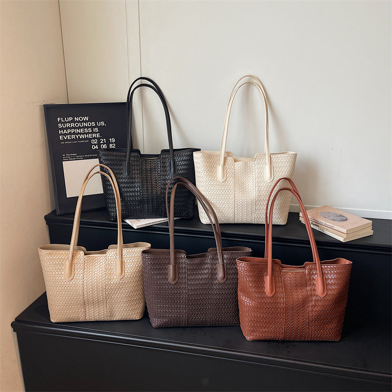 WoWoven Leather Tote Bag Stornfield