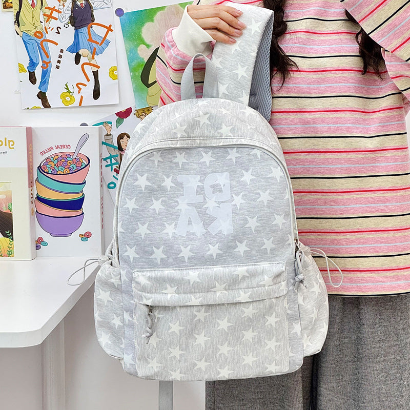 Stylish Star-Print School Backpack Stornfield