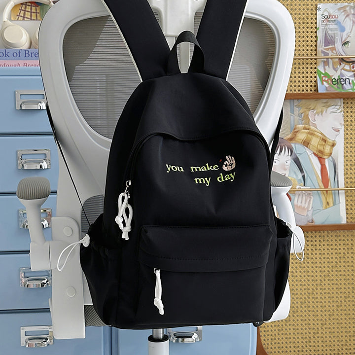 Casual Embroidered Mini Backpack Stornfield