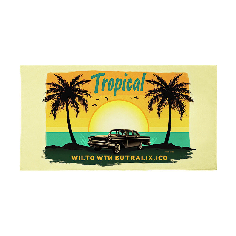 Beach towel with unique geometric pattern Stornfield