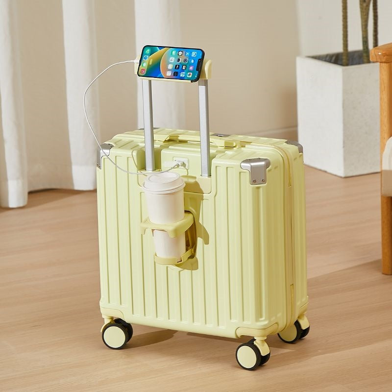 Hard-Shell Luggage With Integrated USB Port And Practical Cup Holder Stornfield