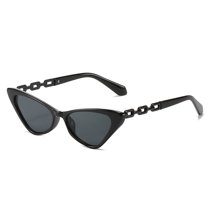 Women Cat-Eye Sunglasses with Stylish Chain Accents Stornfield