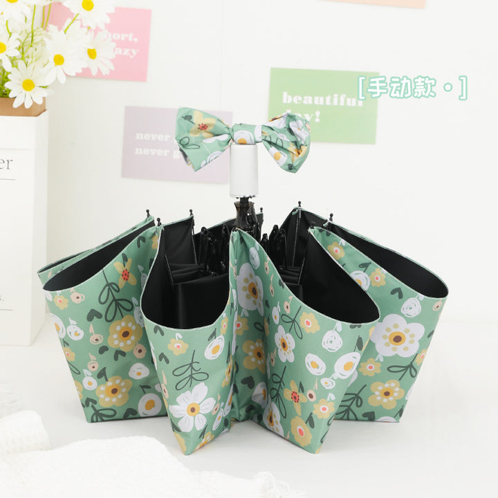 Women's Foldable Umbrella with Colorful Floral Patterns Stornfield