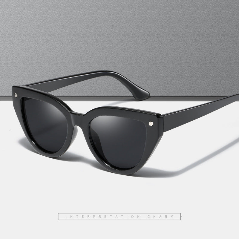 Women's Cat-Eye Sunglasses with Distinctive Animal Print Pattern Stornfield