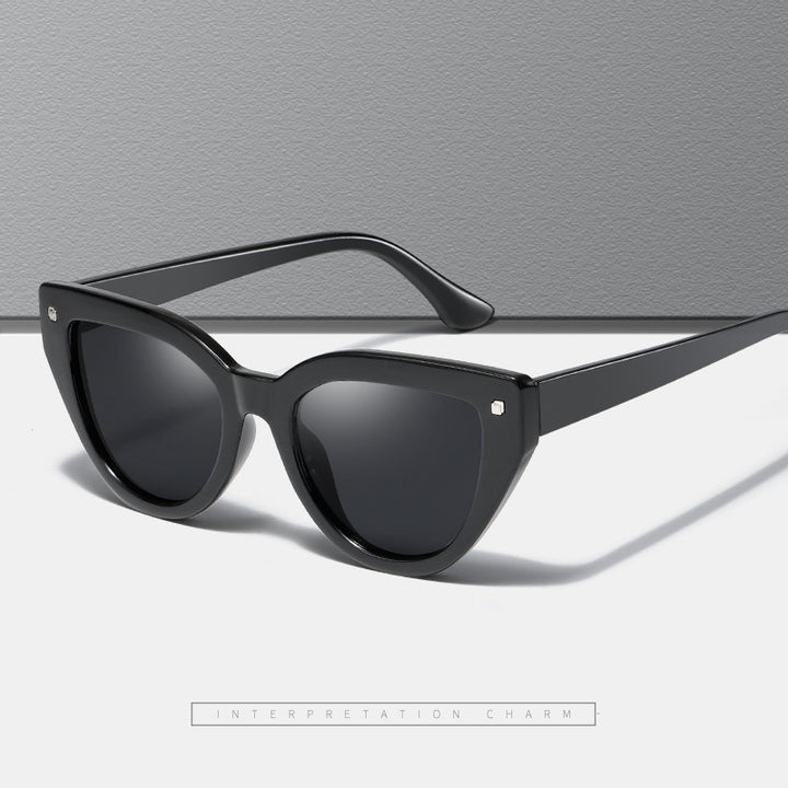 Women's Cat-Eye Sunglasses with Distinctive Animal Print Pattern Stornfield