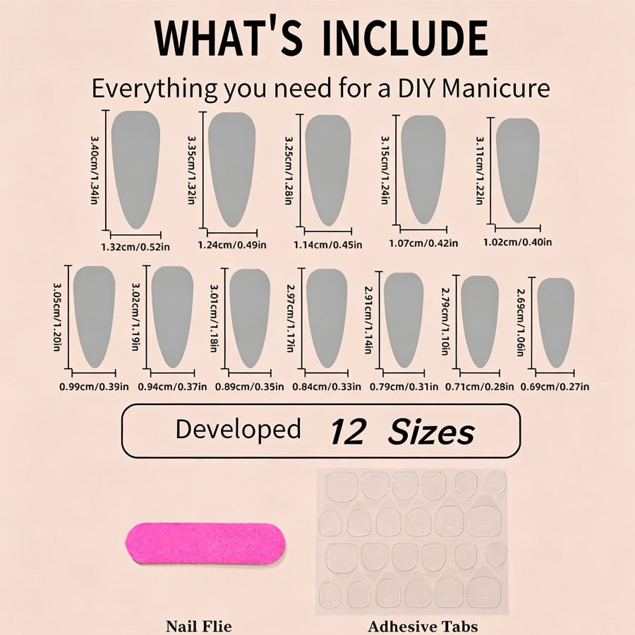Artificial nails in stylish stiletto design Stornfield