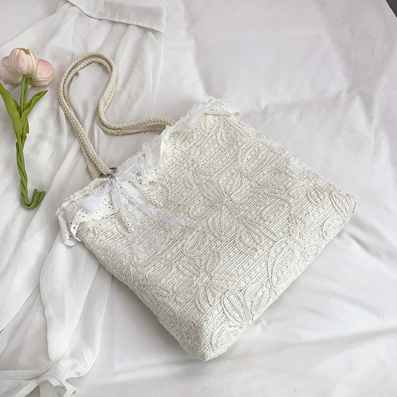 Elegant and Lightweight Handbag with Lace Edge Stornfield