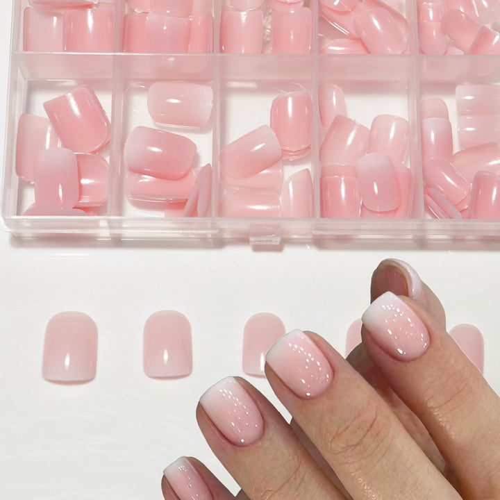 French Tip Press-On Nail Extensions Stornfield