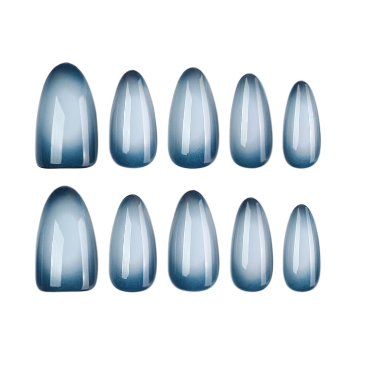 Stiletto Artificial Nails with Matte Ombre Design Stornfield