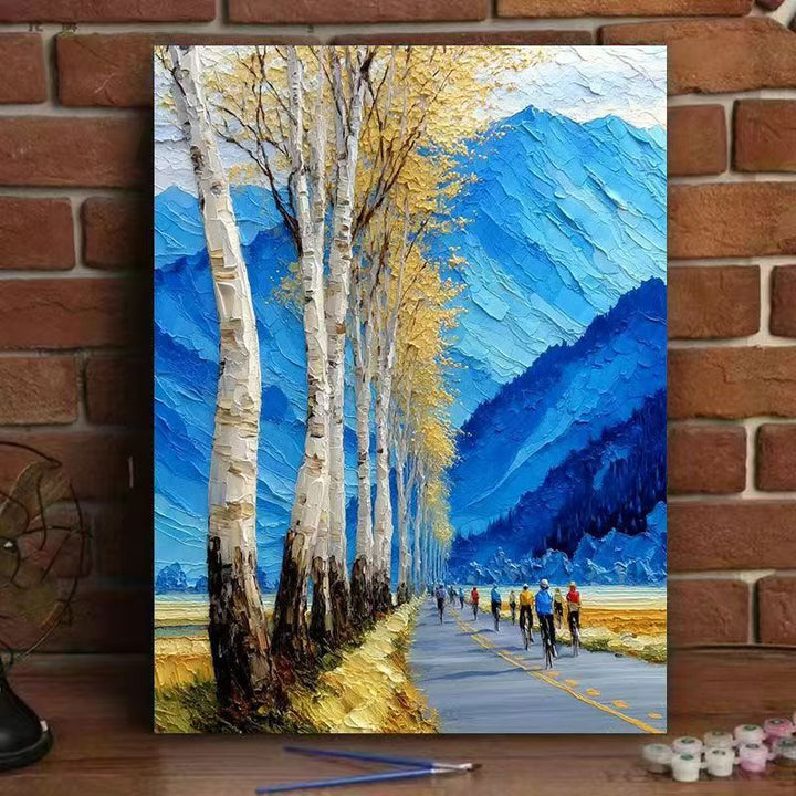 Textured Landscape Art Print Stornfield