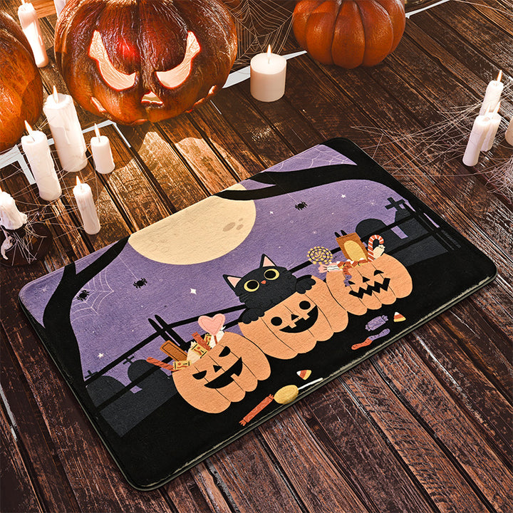 Halloween-Themed Decorative Bath Mat