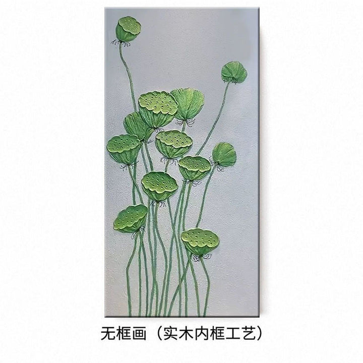 Elegant Botanical Relief Wall Art
