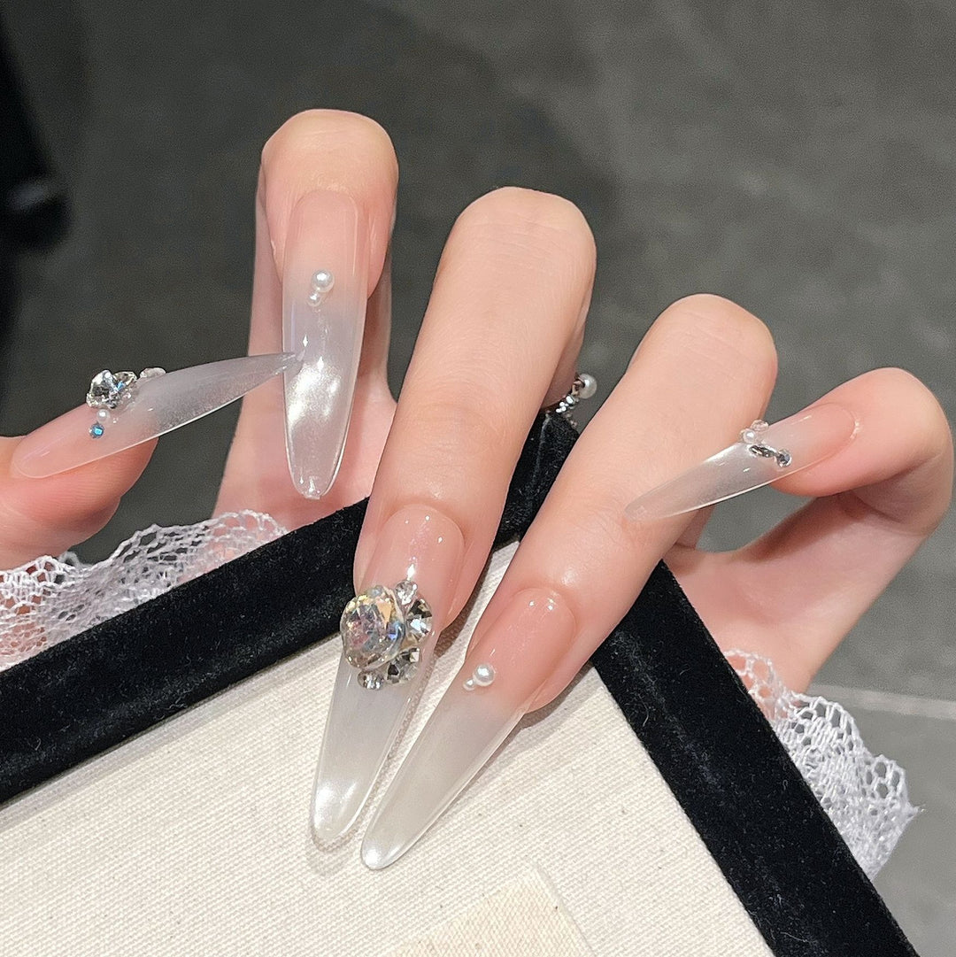 Whimsical Character-Designed Press-On Nail Art Stornfield