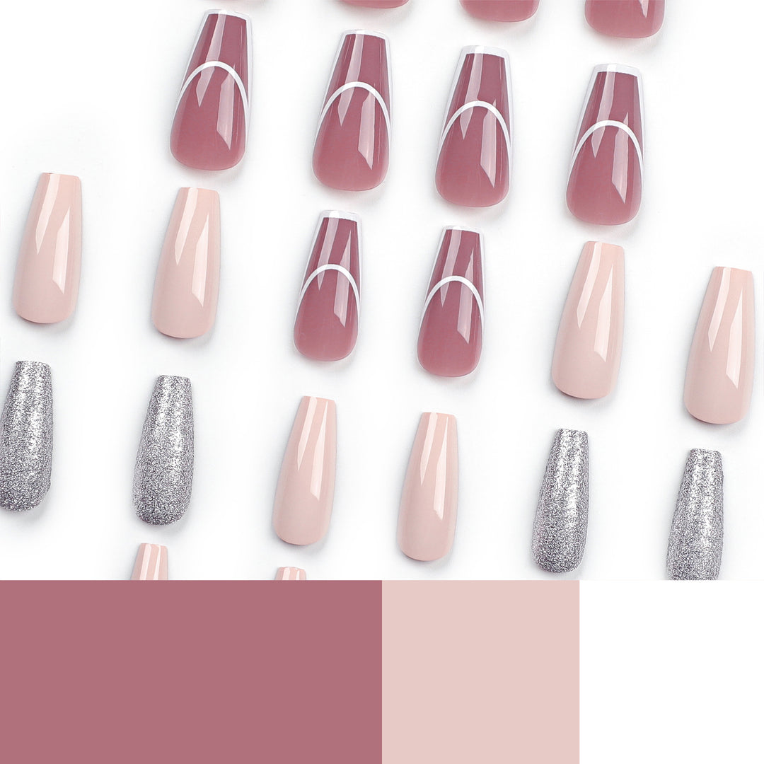 Elegant Nail Extensions with Glamorous Accents Stornfield