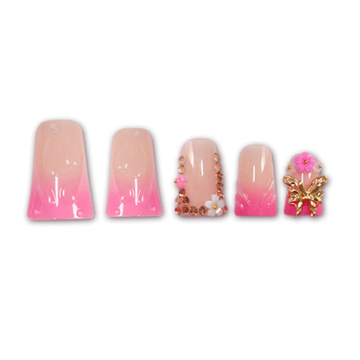 Glamorous Floral Press-On Nail Extensions Stornfield