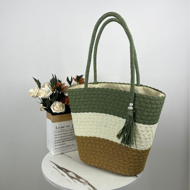Trendy Woven Beach Bag Stornfield