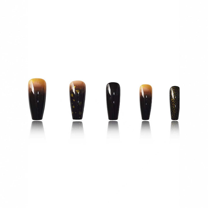 Glamorous Starry Night-Inspired Press-On Nail Set Stornfield