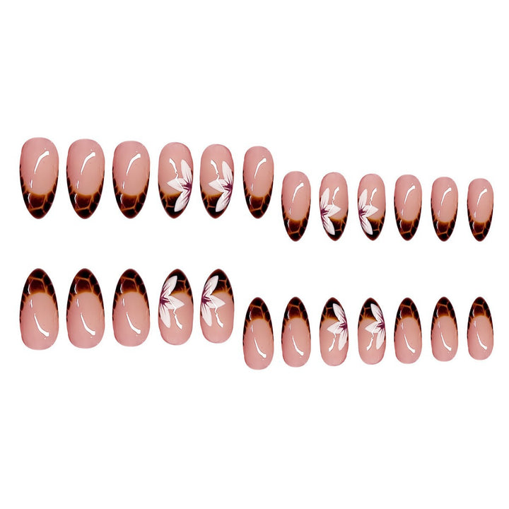 Artistic Floral Ombre Press-On Nails Stornfield