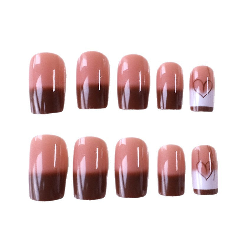 Artistic Heart-Embellished Nail Design Stornfield