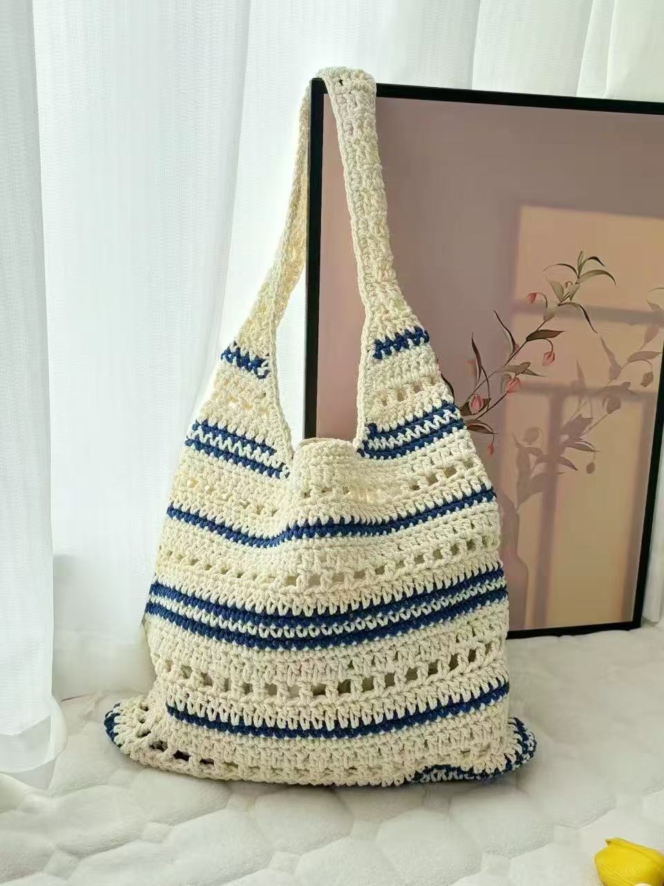 Crocheted Tote Bag with Large Interior Stornfield
