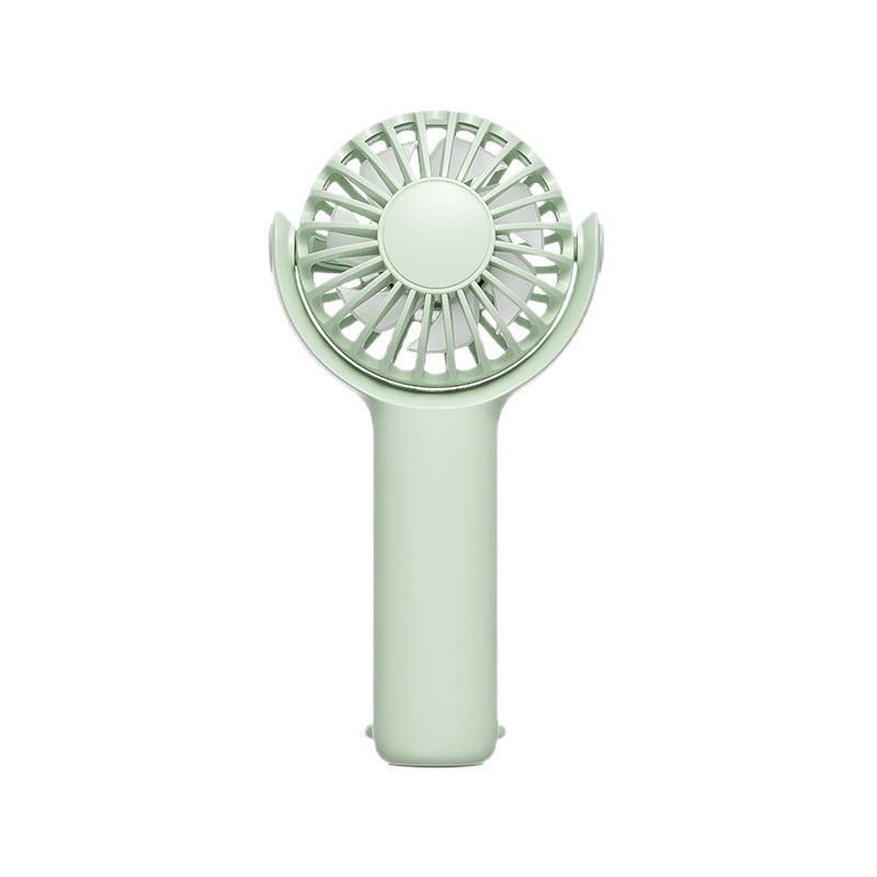 Women portable handheld fan with ergonomic grip and USB charging Stornfield
