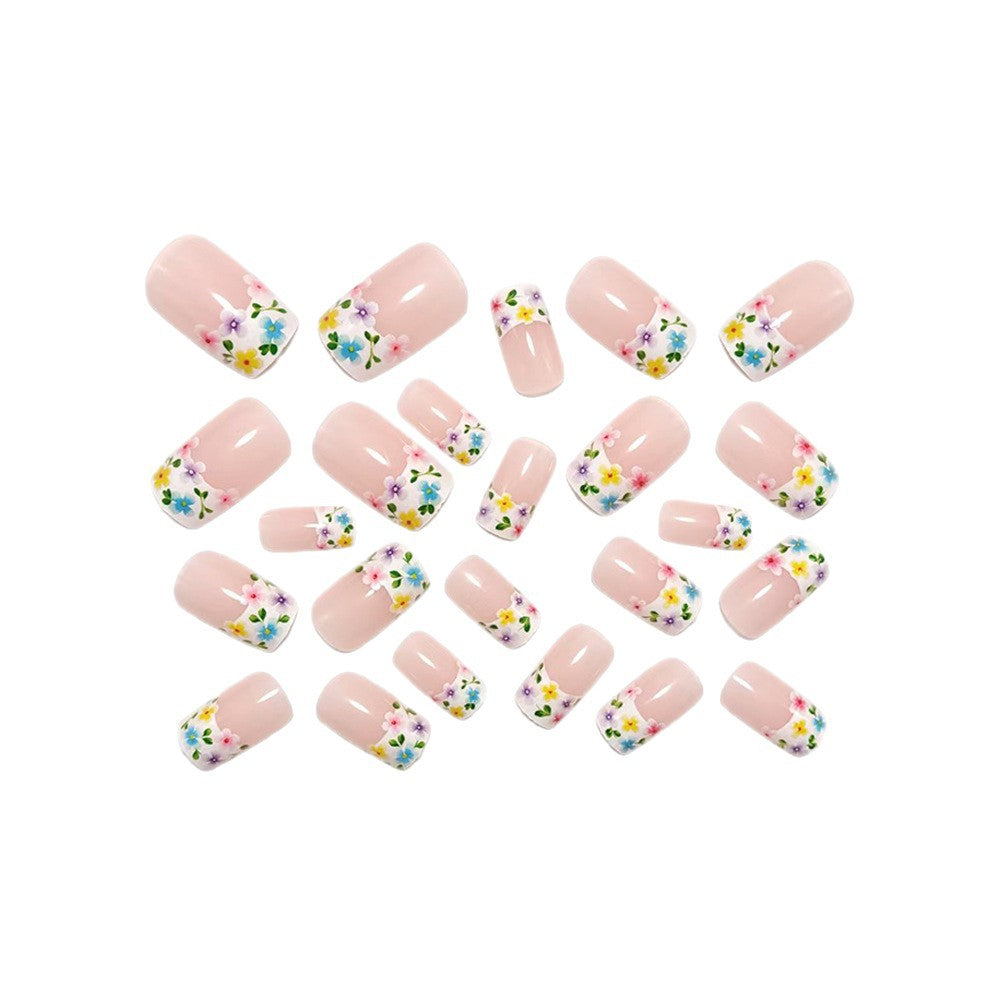 Artificial nails with floral applications Stornfield