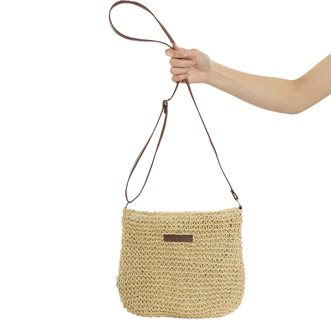 Handcrafted Rattan Crossbody Bag Stornfield