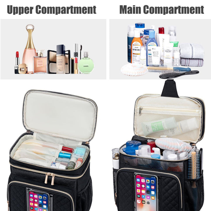 Cosmetic Organizer Bag with Versatile Compartment Layout Stornfield