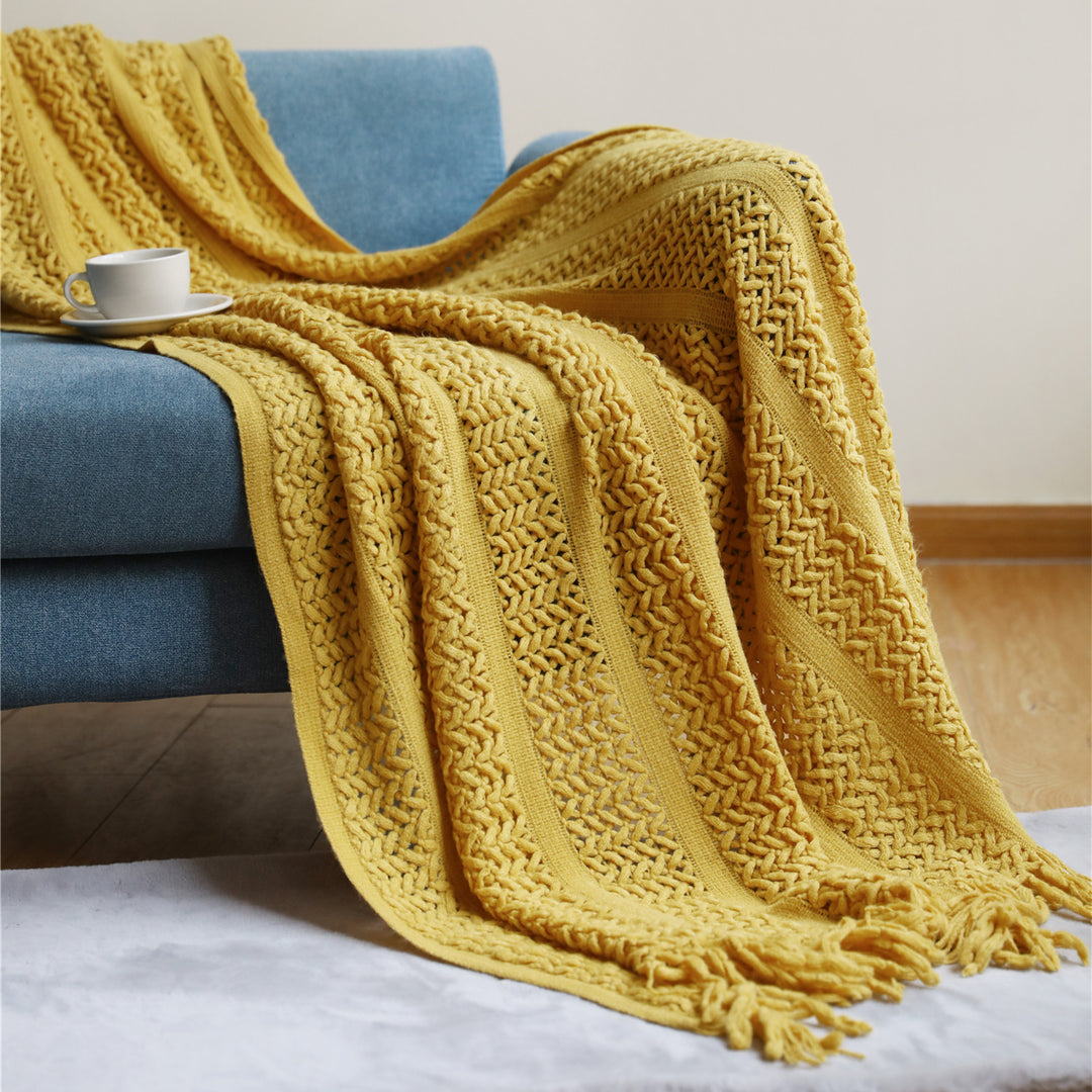 Cozy Knit Throw Blanket
