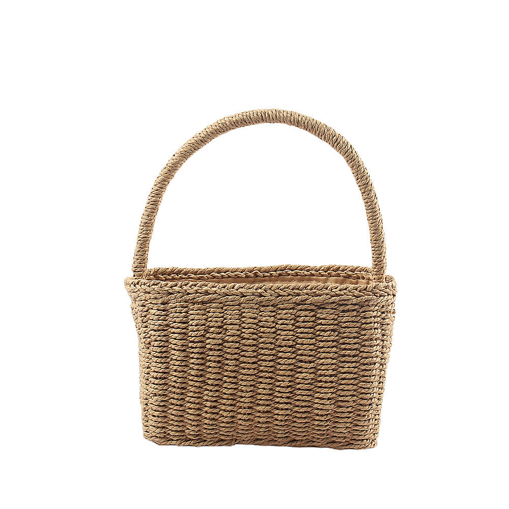 Handcrafted basket bag with sturdy carrying handle Stornfield