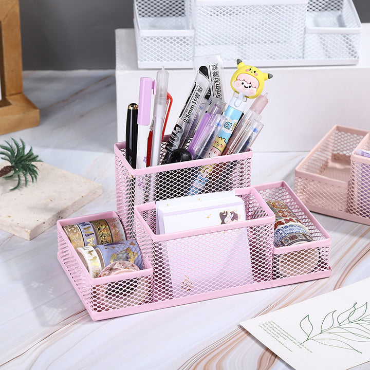 Multi-Compartment Wire Mesh Organizer Stornfield