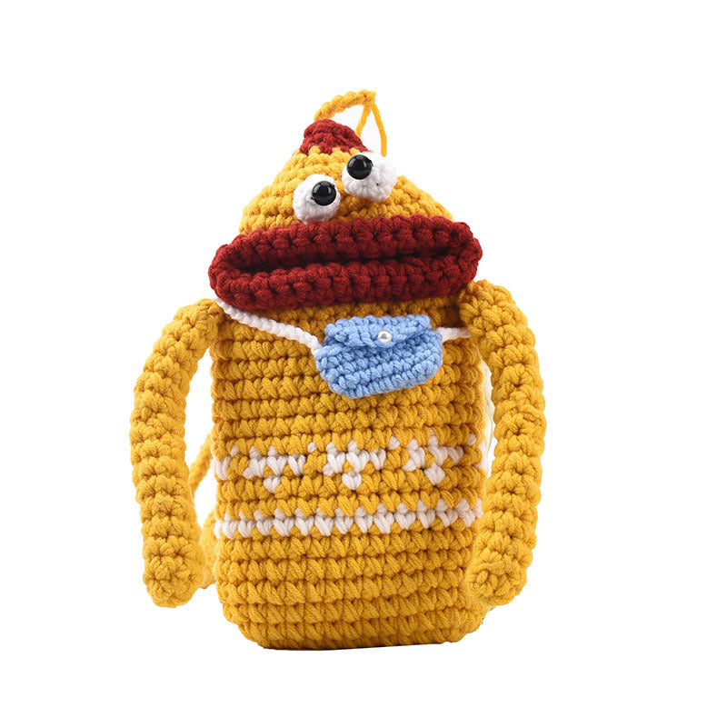 Fun Character Crochet Crossbody Bag
