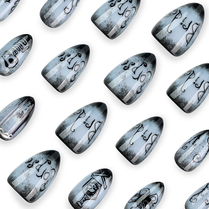 Creative Halloween Nail Art in Gothic Style Stornfield