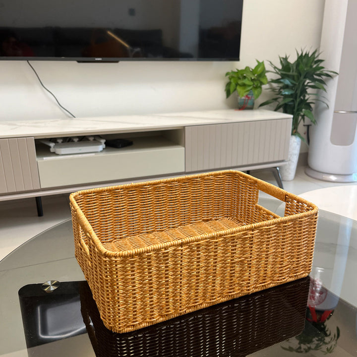 Handcrafted Rectangular Storage Basket Stornfield