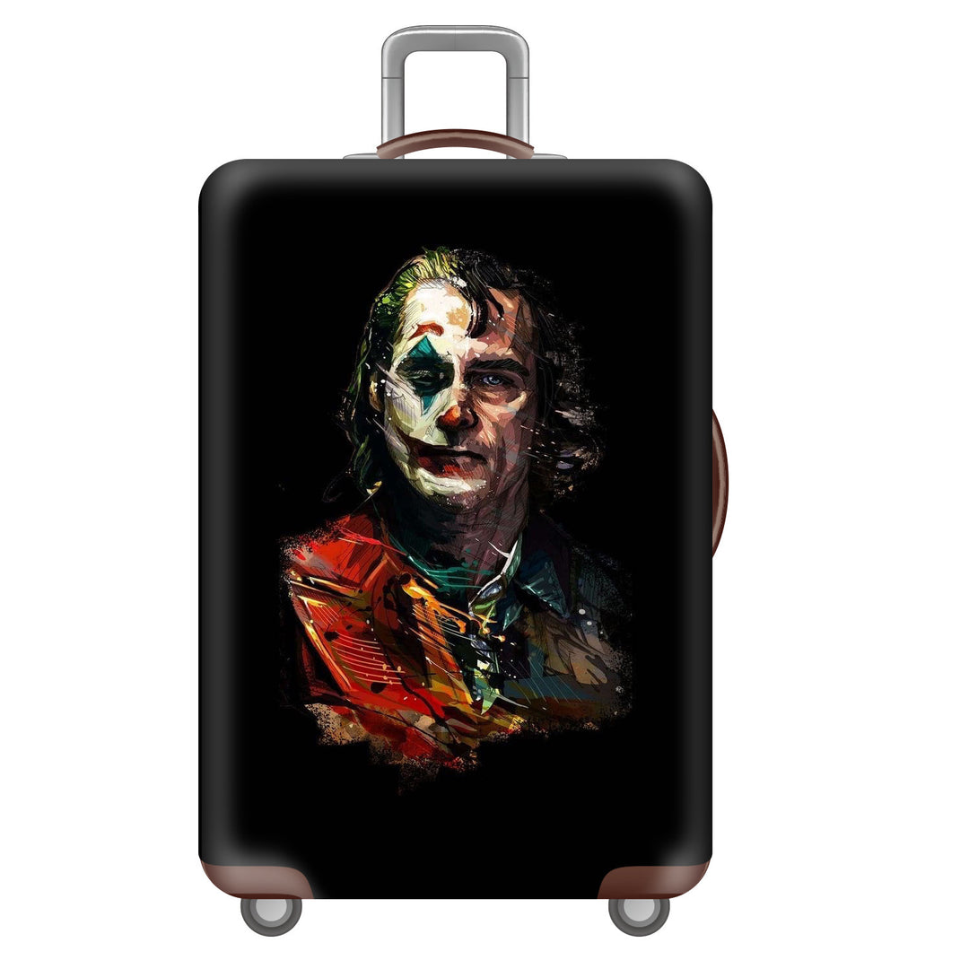 Unisex nan robust hard-shell suitcase with artistic face portrait print and 360° wheels Stornfield