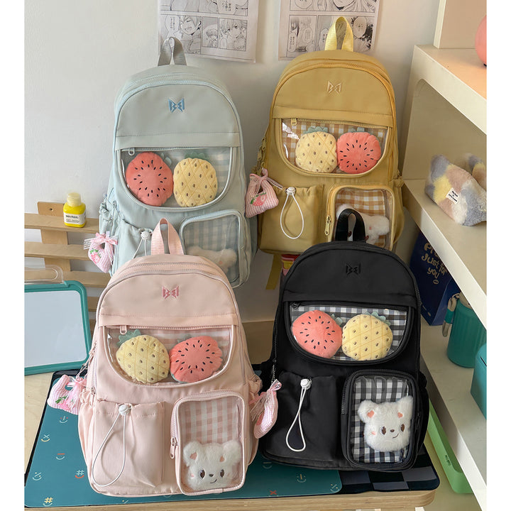 Functional Gingham Print Backpack Stornfield