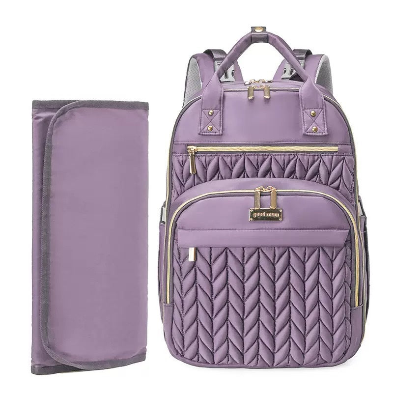 Elegant and Spacious Backpack with Textured Design Stornfield