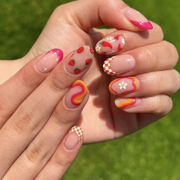 Whimsical Fruit-Inspired Press-On Nails Stornfield