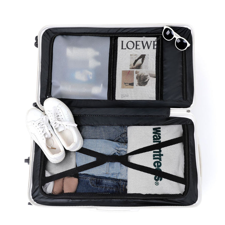 Unisex Multi-Functional Hard Shell Luggage with Beverage Holder Stornfield