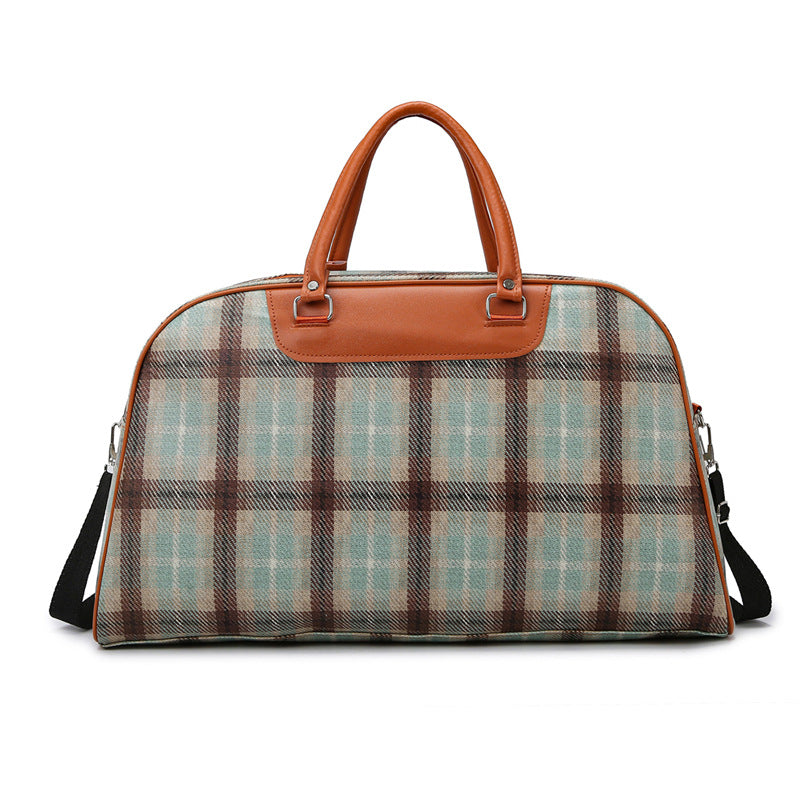 Stylish Plaid Weekend Tote Bag Stornfield