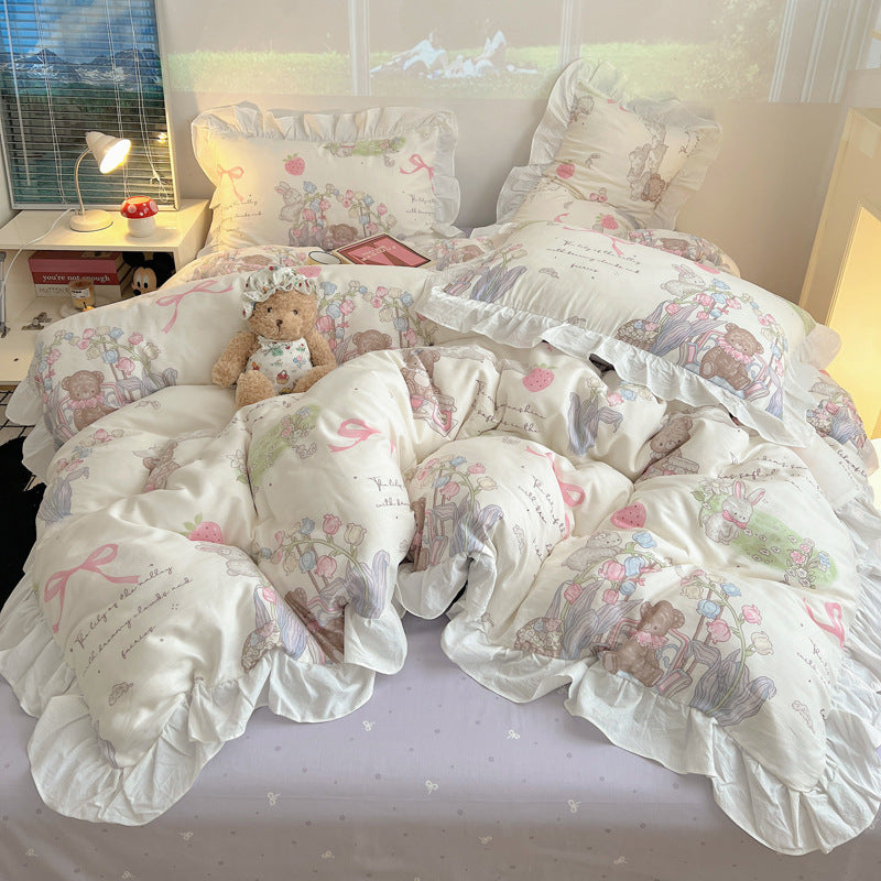 Playful Cartoon-Themed Bedding Set