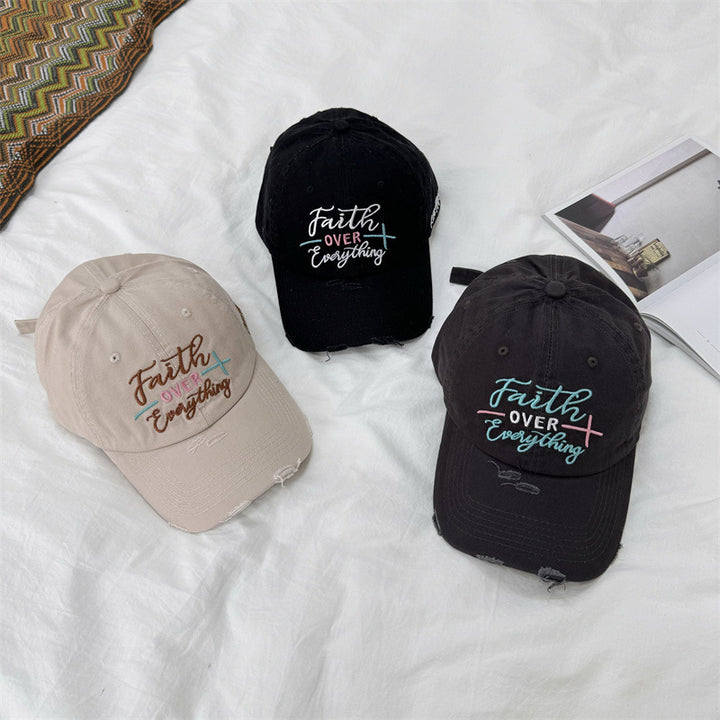 Women's Distressed Embroidered Baseball Cap Stornfield