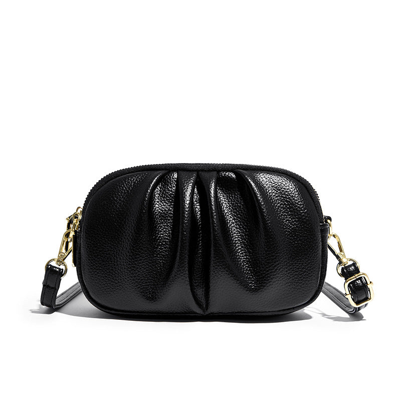 Pleated Crossbody Purse