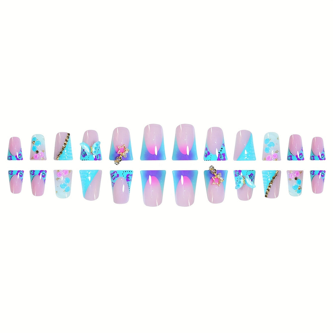 Artistic Butterfly Nail Enhancements Stornfield