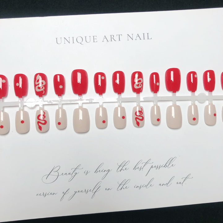 Unique Decorative Press-On Nail Art Set