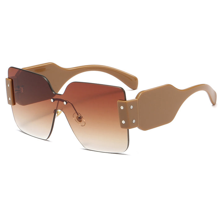 Women's fashionable flat sunglasses with creative design Stornfield