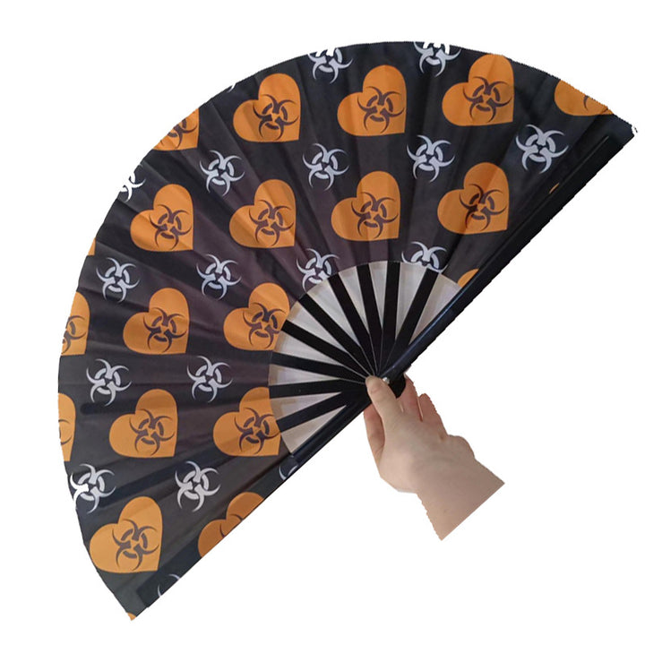 Women Colorful Fan with sturdy plastic ribs Stornfield